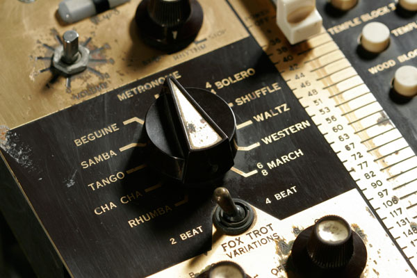 Wurlitzer Sideman: control panel, 1963