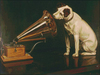 Nipper listens to the Grammophone